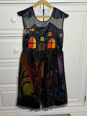 Mini Taylor Girls 11-12 Halloween Haunted House Costume Dress Spooky Sheer